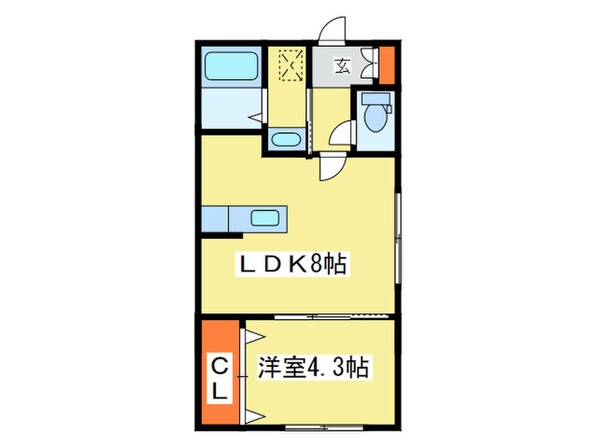 リベルタ北11条の物件間取画像